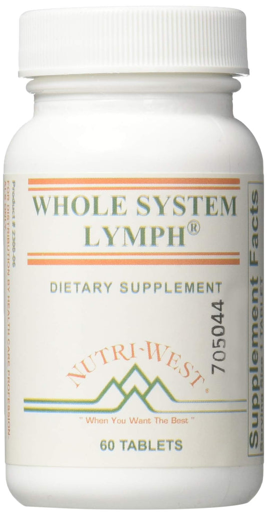 Nutri-West Whole System Lymph bottle front for easy daily use.