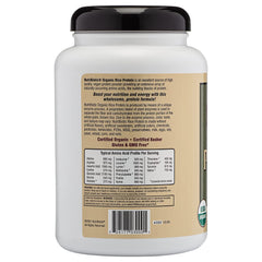 NutriBiotic Organic Rice Protein scoop resting in a shake