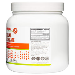 NutriBiotic sodium ascorbate in a clear glass jar.