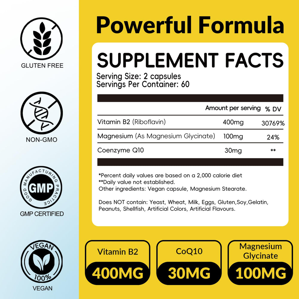 Nutribota B2 capsules with magnesium and CoQ10 for daily energy