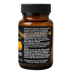 Nutricel Blue Remove turmeric curcuminoids with black pepper for bioavailability.