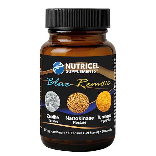 Nutricel Blue Remove zeolite capsule, micronized and purified for mineral support.