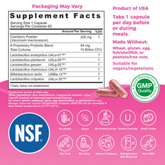 Close-up of NutriFlora-Pro capsules demonstrates easy daily use for gut and vaginal balance