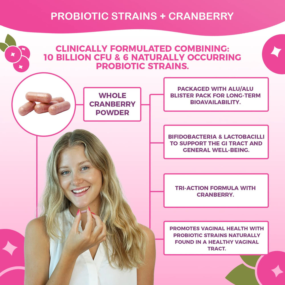 Cranberry capsules emphasize dual action for urinary comfort and digestive wellness