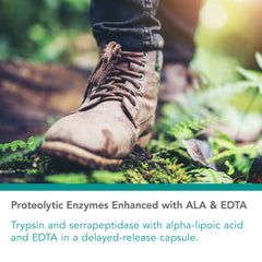 Nutricology Biofilm Neutralizer label view emphasizing EDTA and enzymes for biofilm support