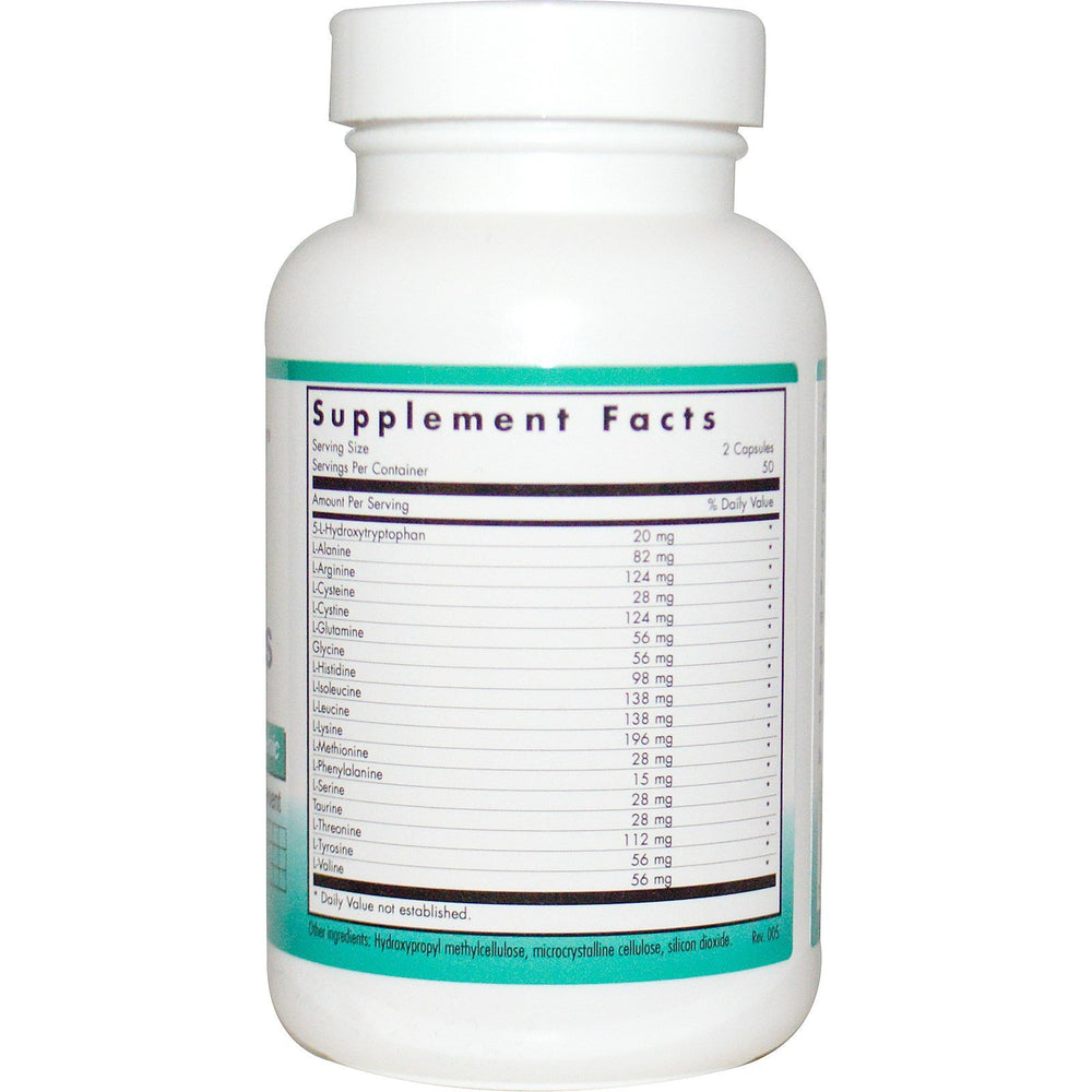 NutriCology FreeAminos capsules close-up for balanced amino acid intake