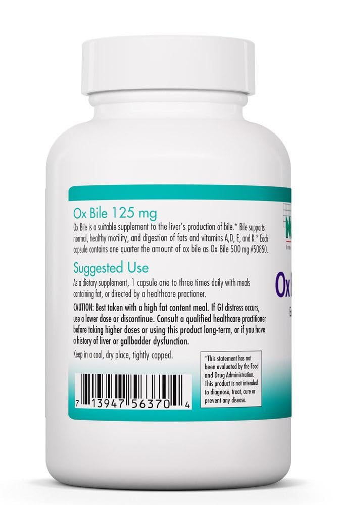 NutriCology Ox Bile capsules—easy daily capsules supporting fat breakdown.