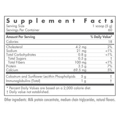 Nutricology phospholipid colostrum scoop shows easy daily dosing