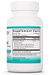 PhytoCort ingredients close up featuring Reishi Shrubby Sophora Licorice and Noni