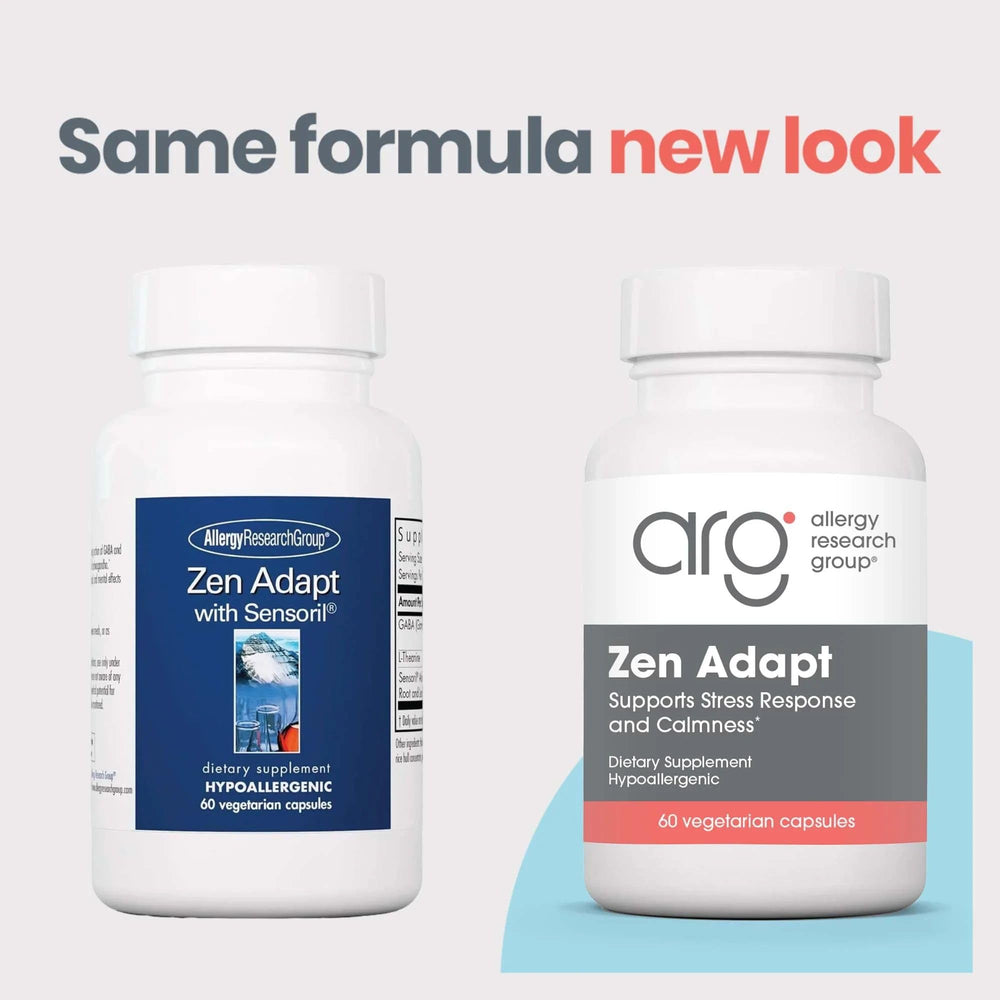 Nutricology Zen Adapt hypoallergenic heritage symbols reinforce trusted quality and clean ingredients