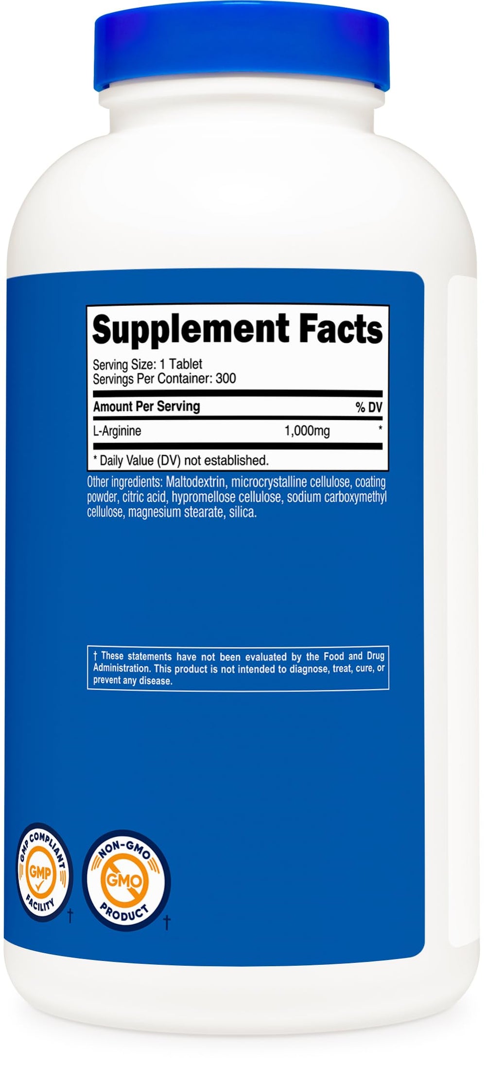 Nutricost logo on bottle highlighting quality and manufacturing standards