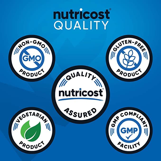 Nutricost BCAA powder raspberry lemonade scoop for convenient servings