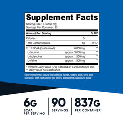 Scoop inside Nutricost BCAA jar for precise serving