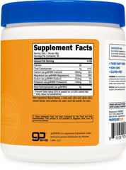 Nutricost BHB salts drink mix label highlights GMP testing and purity.