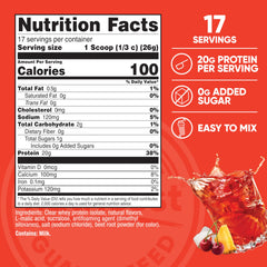 Nutricost Clear Whey Protein Isolate Tropical Punch being poured into a glass after a workout