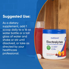 Nutricost Electrolyte Complex label with third-party testing badge signals purity.