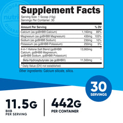 Nutricost Keto BHB 4-in-1 scoop included for easy dosing.