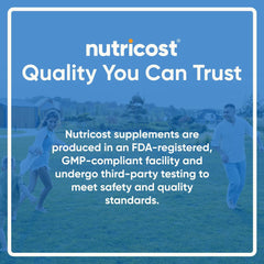 Nutricost vegetarian friendly badge close-up
