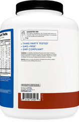 Nutricost Mass Gainer Double Chocolate ingredients label with whey, creatine and L-glutamine