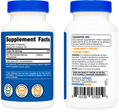 Nutricost NAD+ capsules in bottle for easy daily supplementation