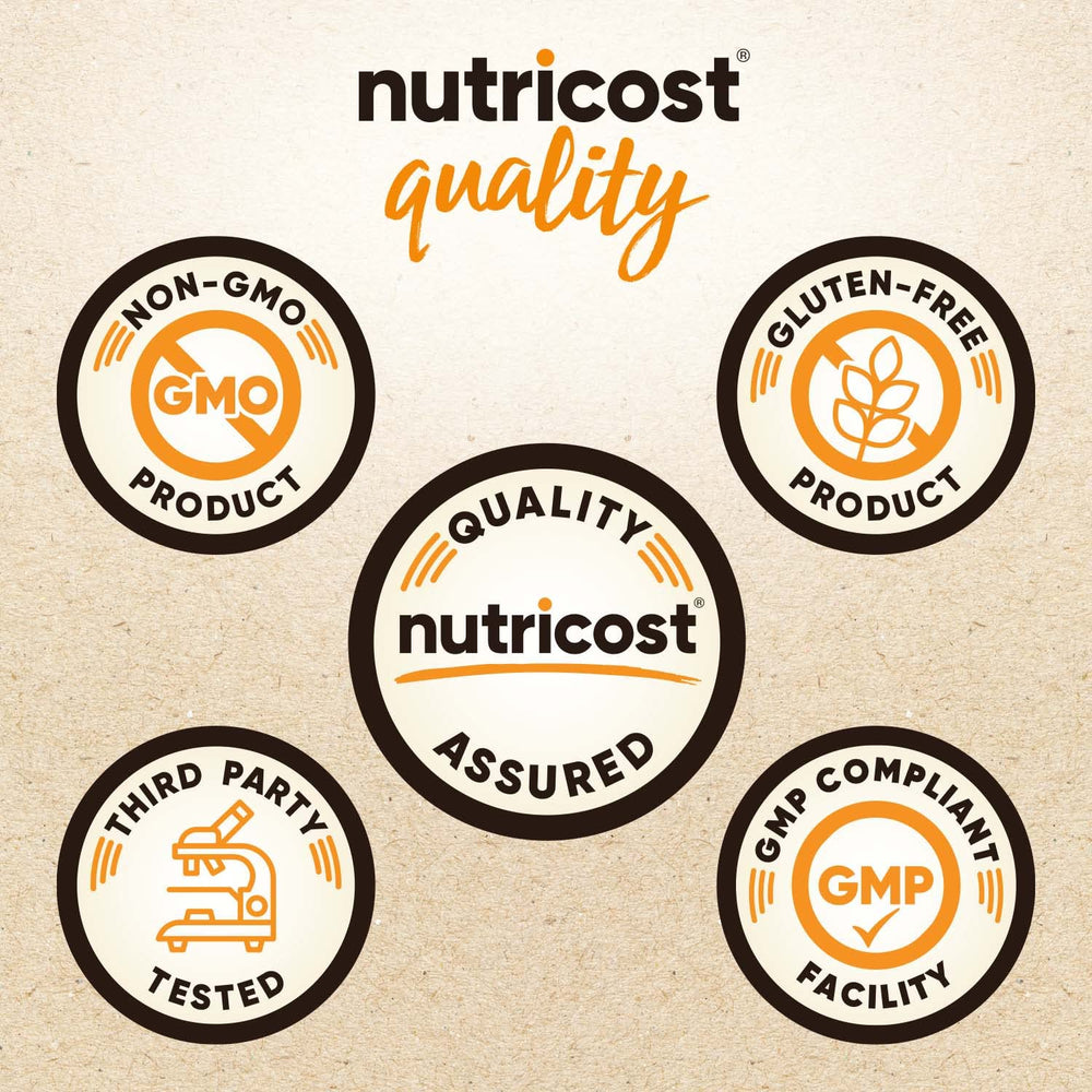 Packaging displays gluten-free and vegetarian-friendly icons for mindful diets