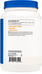 Nutricost whey label highlights purity and undenatured processing