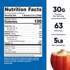 Nutricost nutrition label highlights 30 g protein per serving for fueling