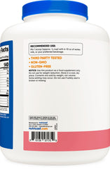 Nutricost Whey Isolate Strawberry Milkshake container-front for easy storage