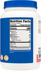 Nutricost Whey Isolate Strawberry Milkshake label highlights quality and facility origin