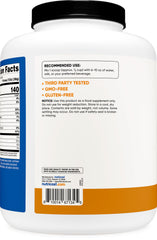 Nutricost label on container showing clear nutrition details for informed choices.