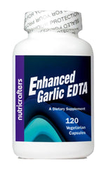NutriCrafters Enhanced Garlic EDTA bottle pour demonstrates easy daily dosing