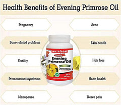 Nutridom Evening Primrose Oil packaging box on display.