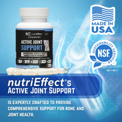 nutrieffect Active Joint Support capsules closeup for daily convenience
