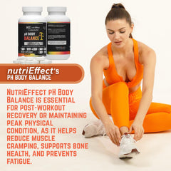 NutriEffect pH Balance tablets pouring into a glass for easy daily intake