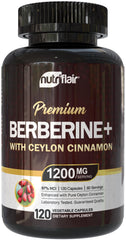 NutriFlair Berberine 97% HCl capsules highlight high potency for daily wellness.