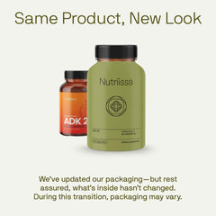 Nutriissa ADK 20 capsules in a group, daily wellness companion