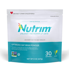 NUTRIM Oat Bran Powder bottle ready for daily fiber boost