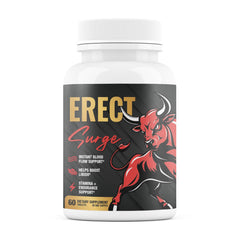 Nutrimend IQ Erect Surge bottle front promoting circulation support for active performance.