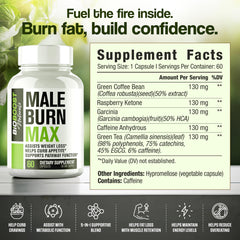 Nutrimend IQ Male Burn Max capsules close-up highlighting convenient daily intake