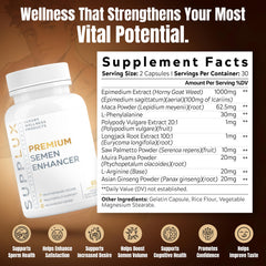 Nutrimend IQ Semen Volume Enhancer capsules ready for daily use to support vitality.