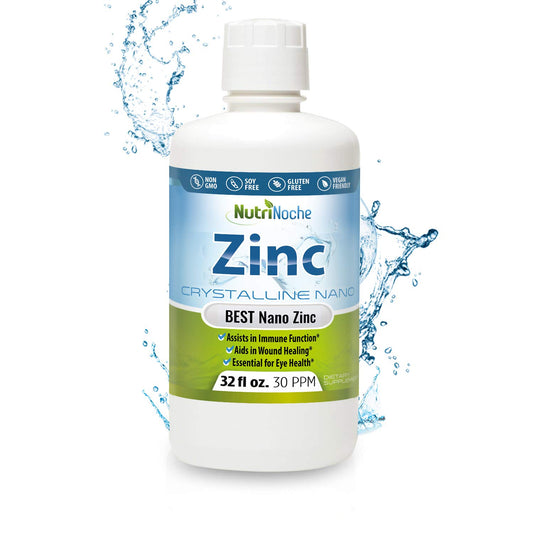 Nutrinoche Liquid Zinc bottle showing nano zinc for efficient absorption