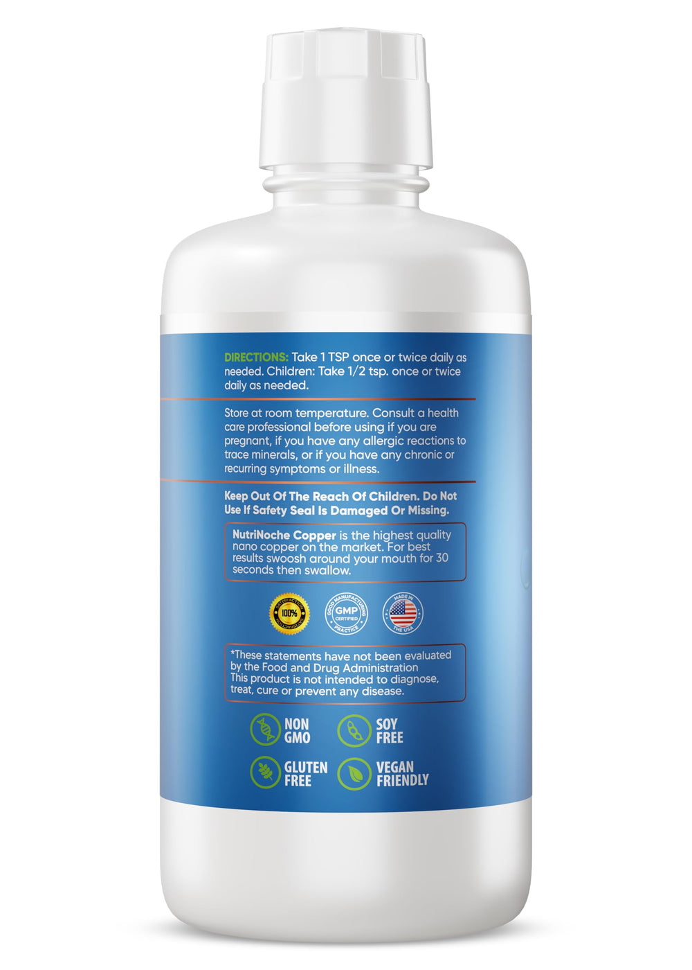 NutriNoche nano copper particles close-up highlights crystalline purity.