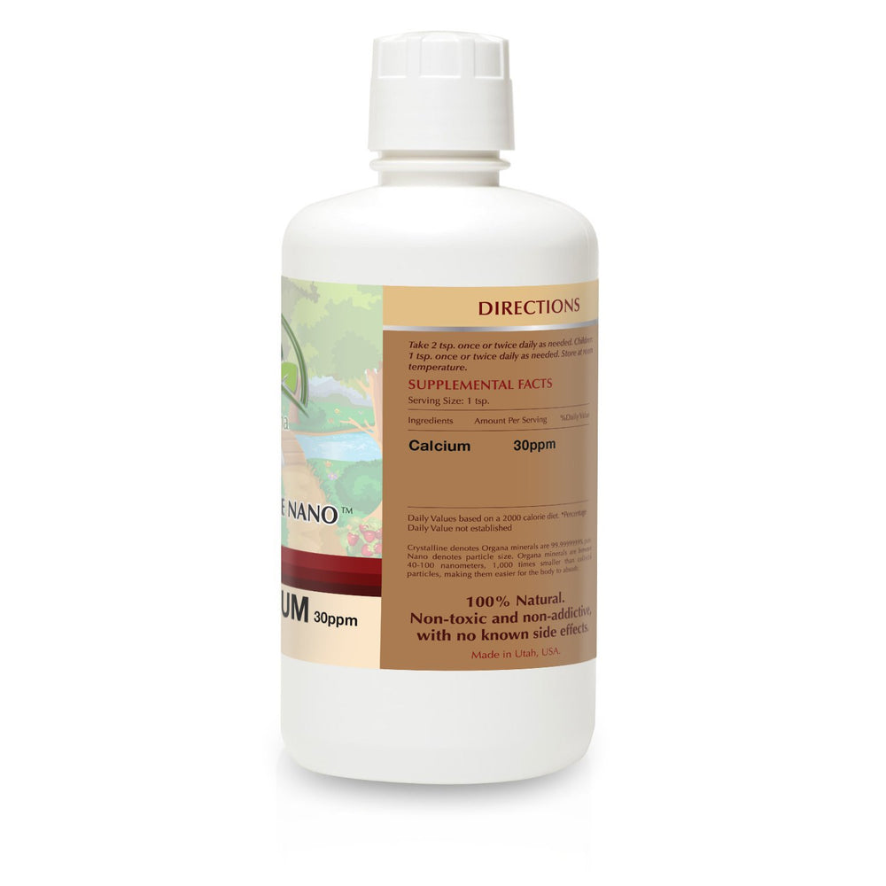 NutriNoche Organa Pure nano calcium particles close-up.