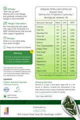 NUTRINPRO capsules label closeup showing organic certification