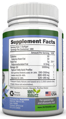 NutriONN Borage Oil softgels close-up highlighting high GLA content for hair and bones