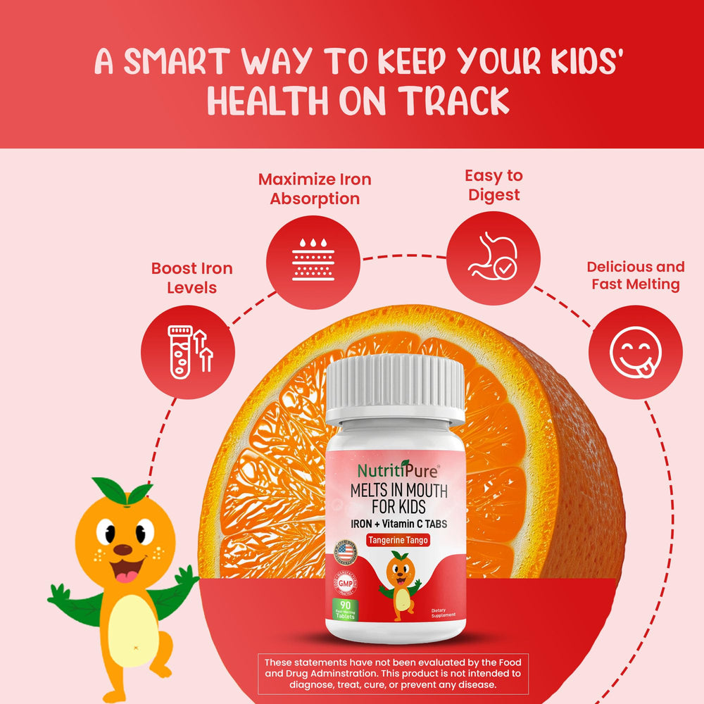 NutritiPure fast-dissolving tablet enables easy daily iron for busy mornings.