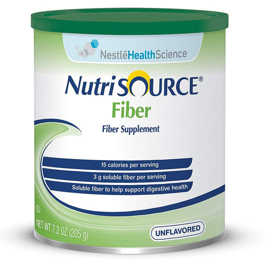 Nutrisource Fiber unflavored can front showing easy daily fiber addition.