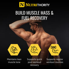 Nutrithority Isothority whey nutrition panel close-up emphasizing 26 g protein