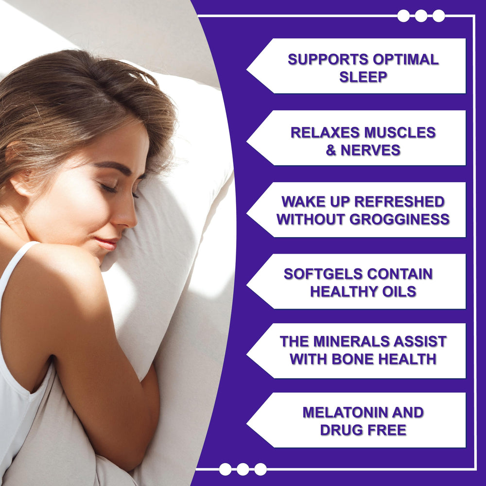 Nutrition Breakthroughs Sleep Minerals II packaging, USA-made with GMP quality.