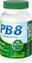 Nutrition Now PB8 capsules closeup highlights vegetarian capsules for sensitive diets